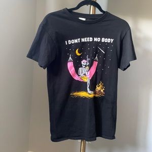 Black baggy shirt sleeve